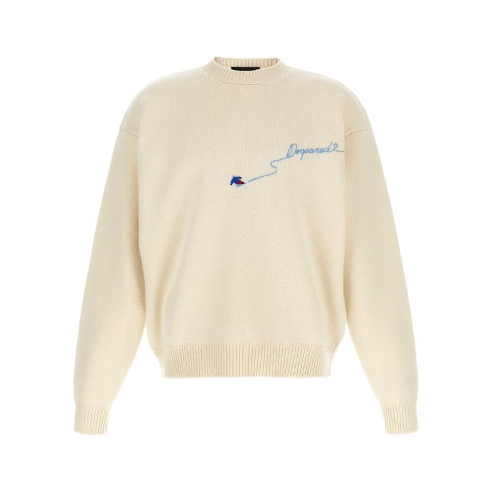 Dsquared² White Wool Men's Cardigan